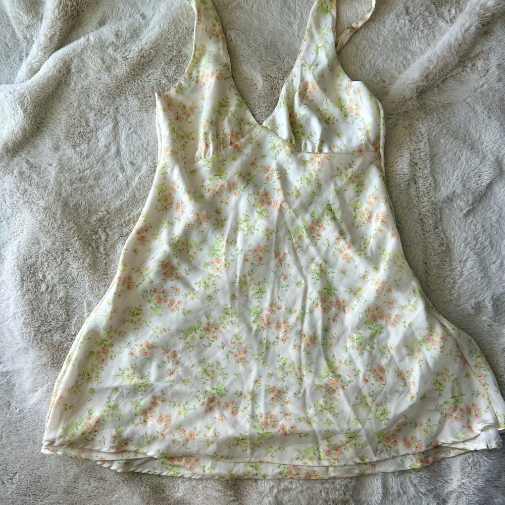 Floral V-Neck Women's dress